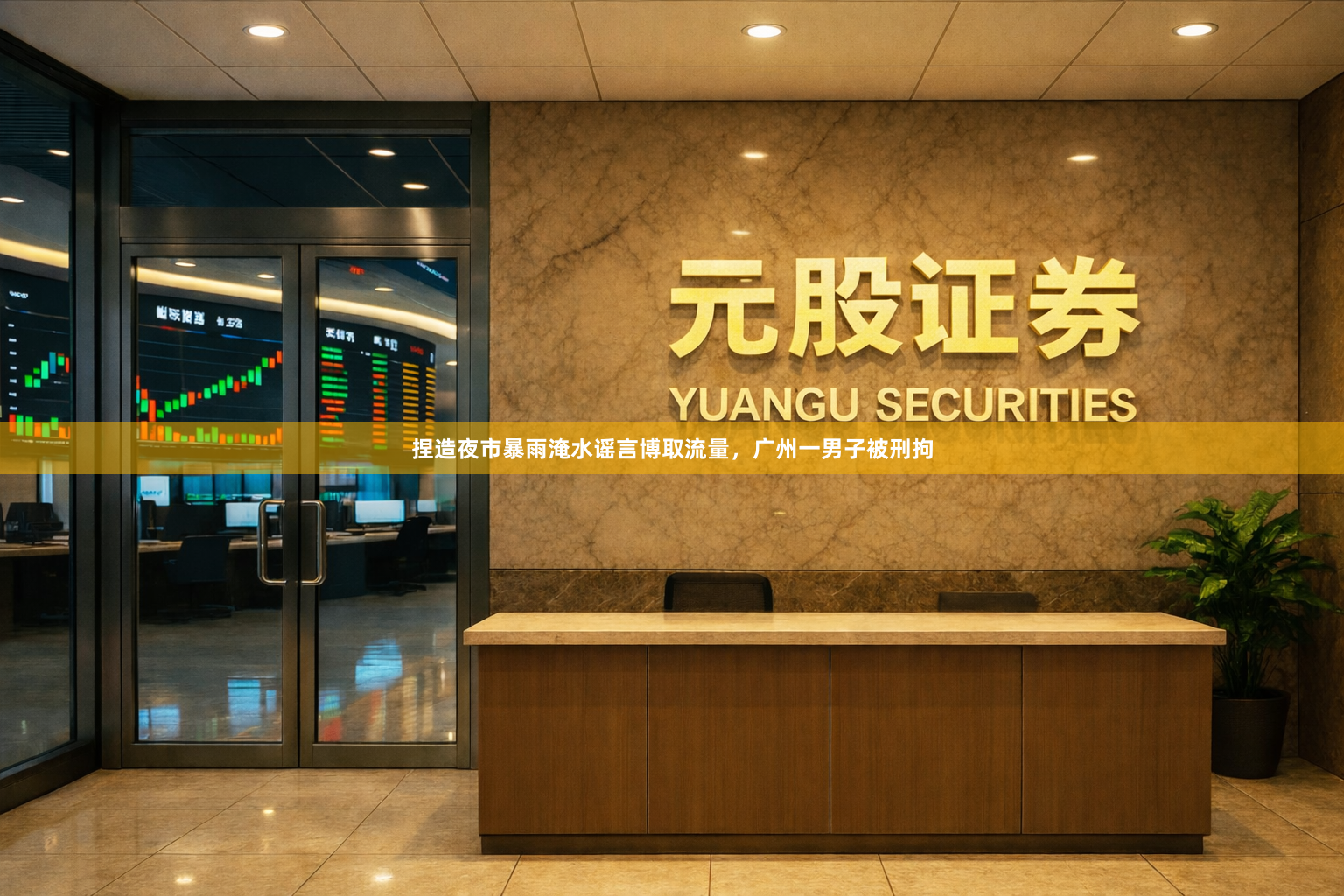 捏造夜市暴雨淹水谣言博取流量，广州一男子被刑拘