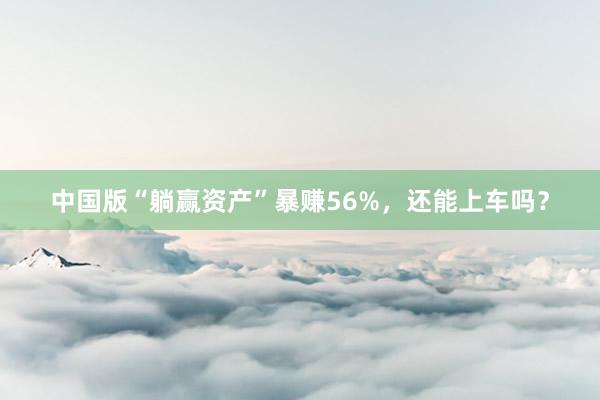 中国版“躺赢资产”暴赚56%，还能上车吗？