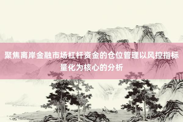 聚焦离岸金融市场杠杆资金的仓位管理以风控指标量化为核心的分析