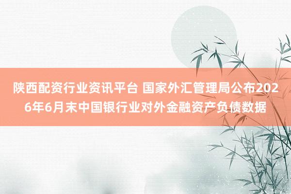 陕西配资行业资讯平台 国家外汇管理局公布2026年6月末中国银行业对外金融资产负债数据